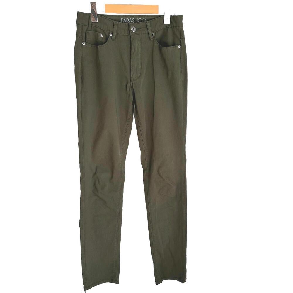 Parasuco Women's Casual Pants Army Green - Size 8